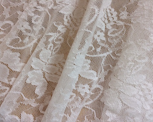 NC-1165  Classical floral jacquard nylon lace fabric