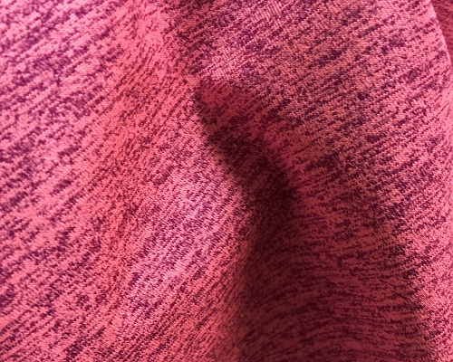 NC-1644 Soft touch melange hot pink polyester spandex jersey knit fabric