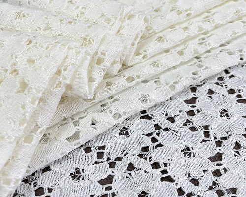 NC-1889  Taiwan high quality slighty shiny delicate floral cotton nylon lace mesh fabric
