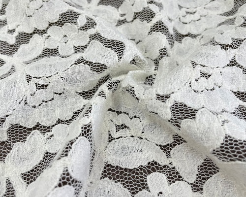 NC-1894 Taiwan classical floral sheer lace cotton nylon mesh fabric