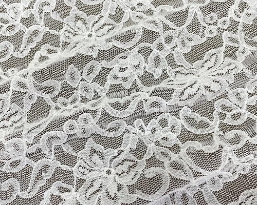 NC-1896  Classical floral pattern lightweight 100% nylon tulle tricot lace fabric