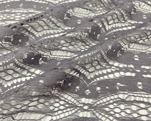 NC-1904 Exotic geometric pattern 100% nylon see through lace fabric