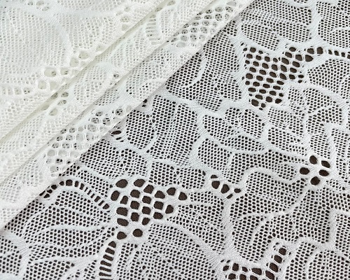 NC-1910 Taiwan high classic floral leaves see through lace nylon elastane mesh fabric