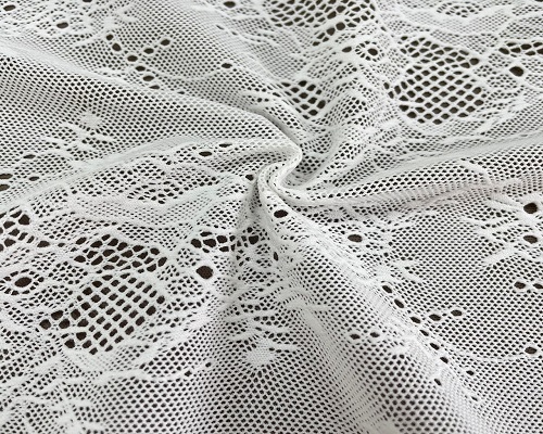 NC-1911 Soft touch high quality abstratc pattern lace nylon elastic mesh fabric