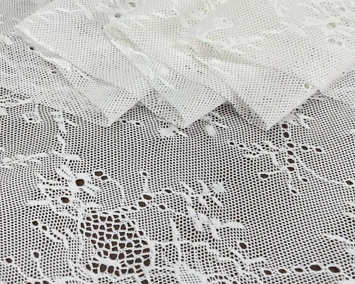 NC-1911 Soft touch high quality abstratc pattern lace nylon elastic mesh fabric