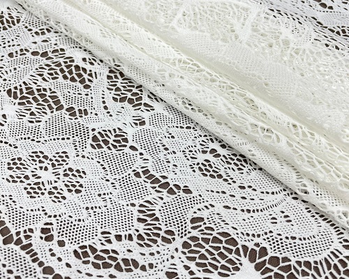NC-1915 Taiwan quality see through floral lace nylon high elastic spandex mesh fabric