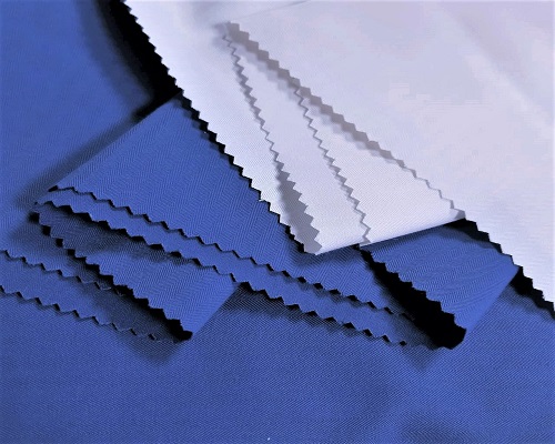 NC-1743  Taiwan 100% white bamboo charcoal bacteriostatic anti odor herringbone pattern woven fabric