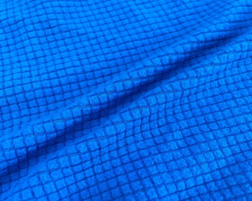 NC-1833  Checker fleece polyester keep warm elastane fabric