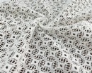 NC-1909  Taiwan high quality rhombus and circle design nylon high elastic tricot lace fabric