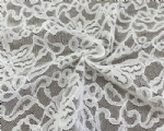 NC-1896  Classical floral pattern lightweight 100% nylon tulle tricot lace fabric