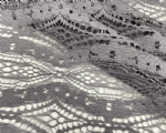 NC-1904 Exotic geometric pattern 100% nylon see through lace fabric