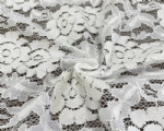 NC-1905 Taiwan cute floral pattern sheer lace cotton nylon mesh fabric