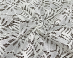 NC-1906 Taiwan quality see through floral lace cotton nylon tricot fabric