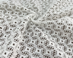 NC-1909  Taiwan high quality rhombus and circle design nylon high elastic tricot lace fabric