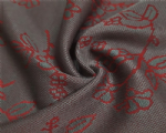 NC-1029 Taiwan floral jacquard bamboo charcoal anti odor bacteriostatic elastic knit fabric